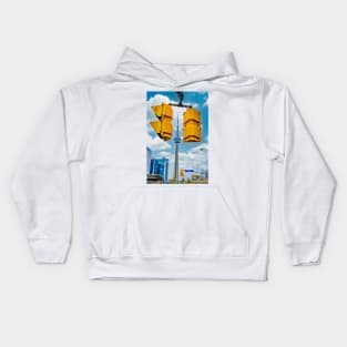 Between the Lights. Toronto Cityscape Photograph Kids Hoodie